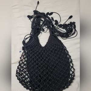 Monserrat De Luca fringed hobo bag